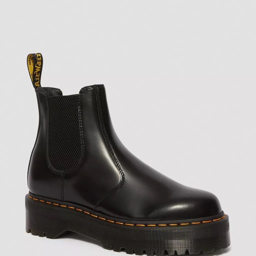 Dr. Martens Smooth Leather Platform Chelsea Boots